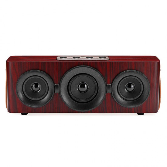 Wooden Wireless bluetooth Speaker Stereo Subwoofer Sound FM Radio TF Card Handsfree With Mic