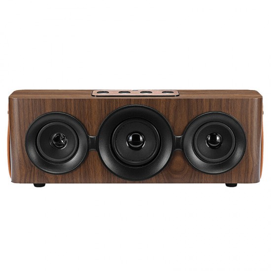 Wooden Wireless bluetooth Speaker Stereo Subwoofer Sound FM Radio TF Card Handsfree With Mic