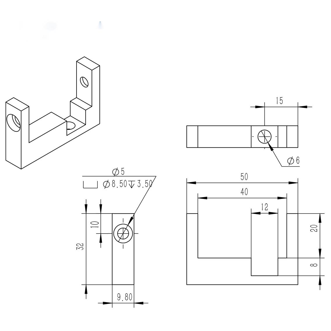 20202040-Aluminum-Profile-mount-MGN12-Linear-Guide-Fixing-Block-with-Screws-for-3D-Printer-Part-1864368-3