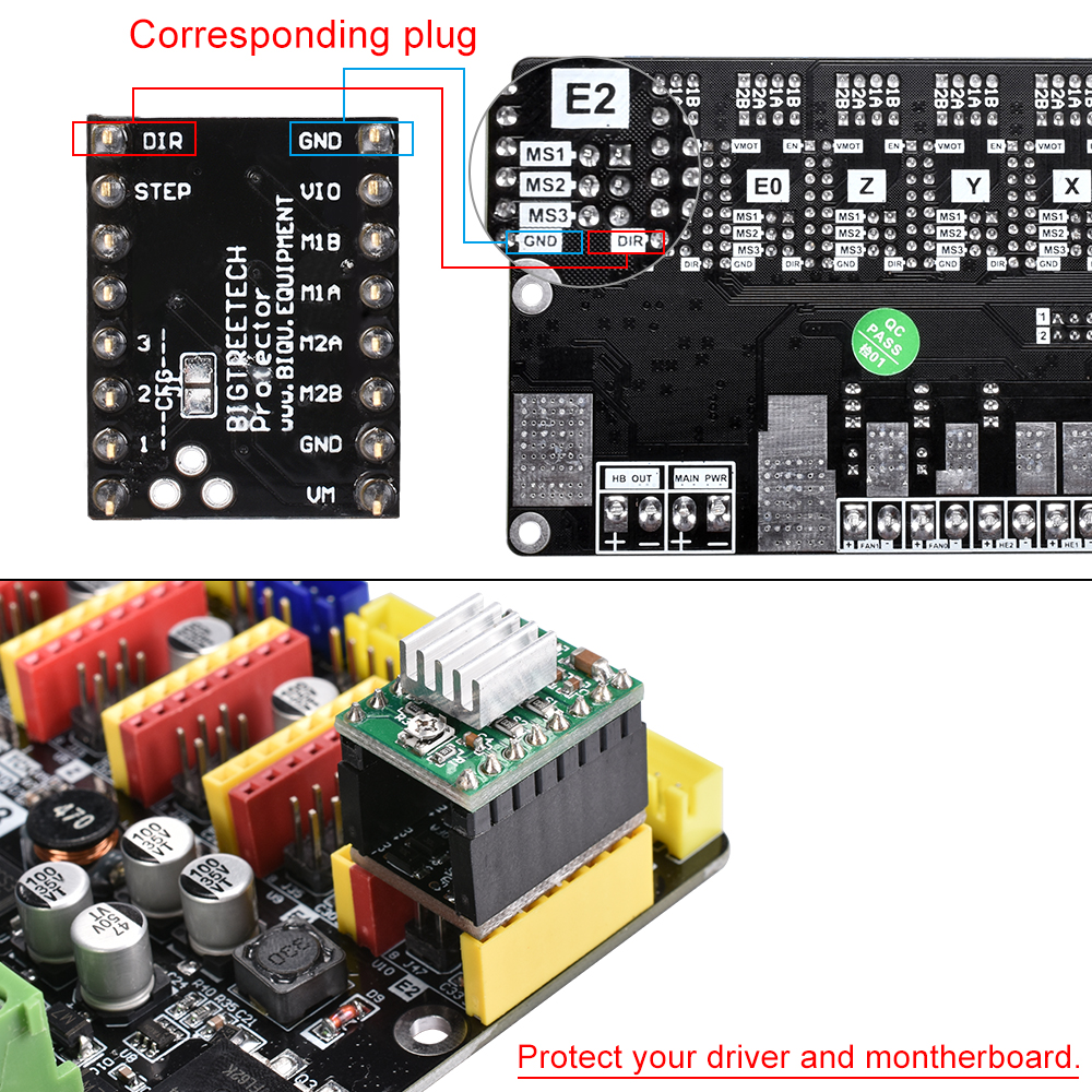 BIGTREETECHreg-1Pcs-Silent-Step-Stick-Protector-Stepper-Motor-Driver-Plug-type-Silent-Stepper-For-3D-1593256-3