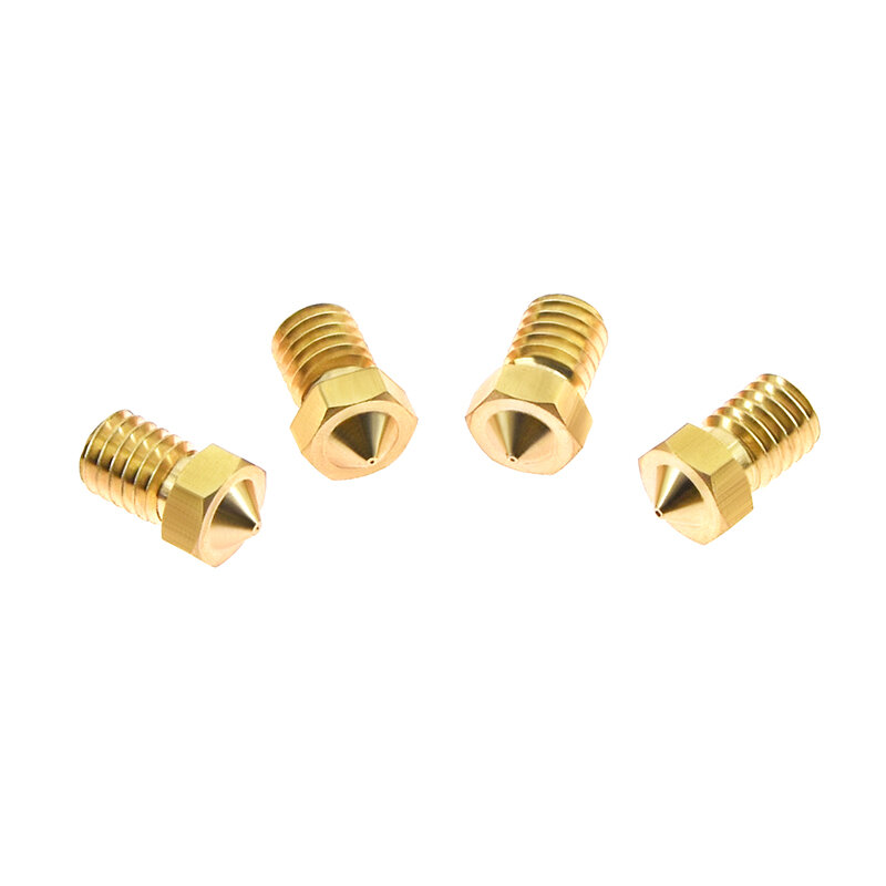 0.2/0.3/0.4/0.5/0.6/0.8/1.0/1.2mm Brass V6 Nozzle M6 Thread for 3D Printer