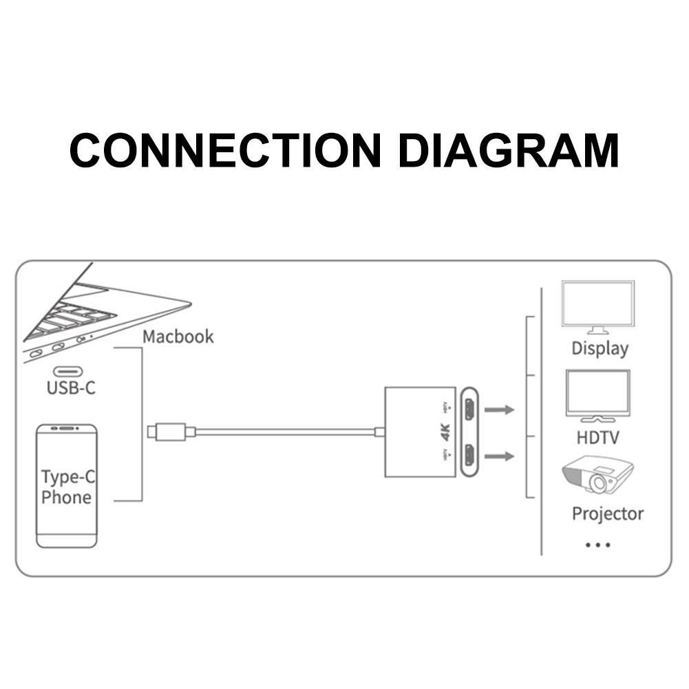 Bakeey-USB-C-to-Dual-HDMI-Adapter-Converter-4K-60HZ-HDMI-20-HD-Display-Support-Mirror-Mode-Expanded--1700289-3