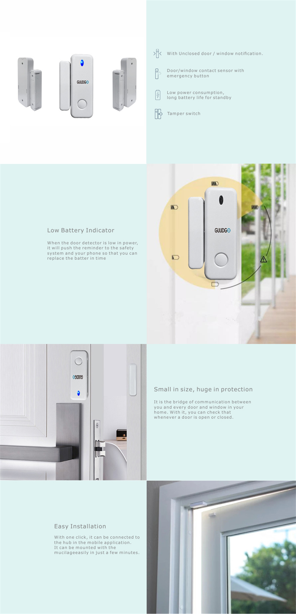 GUUDGO-Wireless-Door-Windows-Sensor-433MHz-for-Smart-Home-Security-Alarm-System-1601245-1
