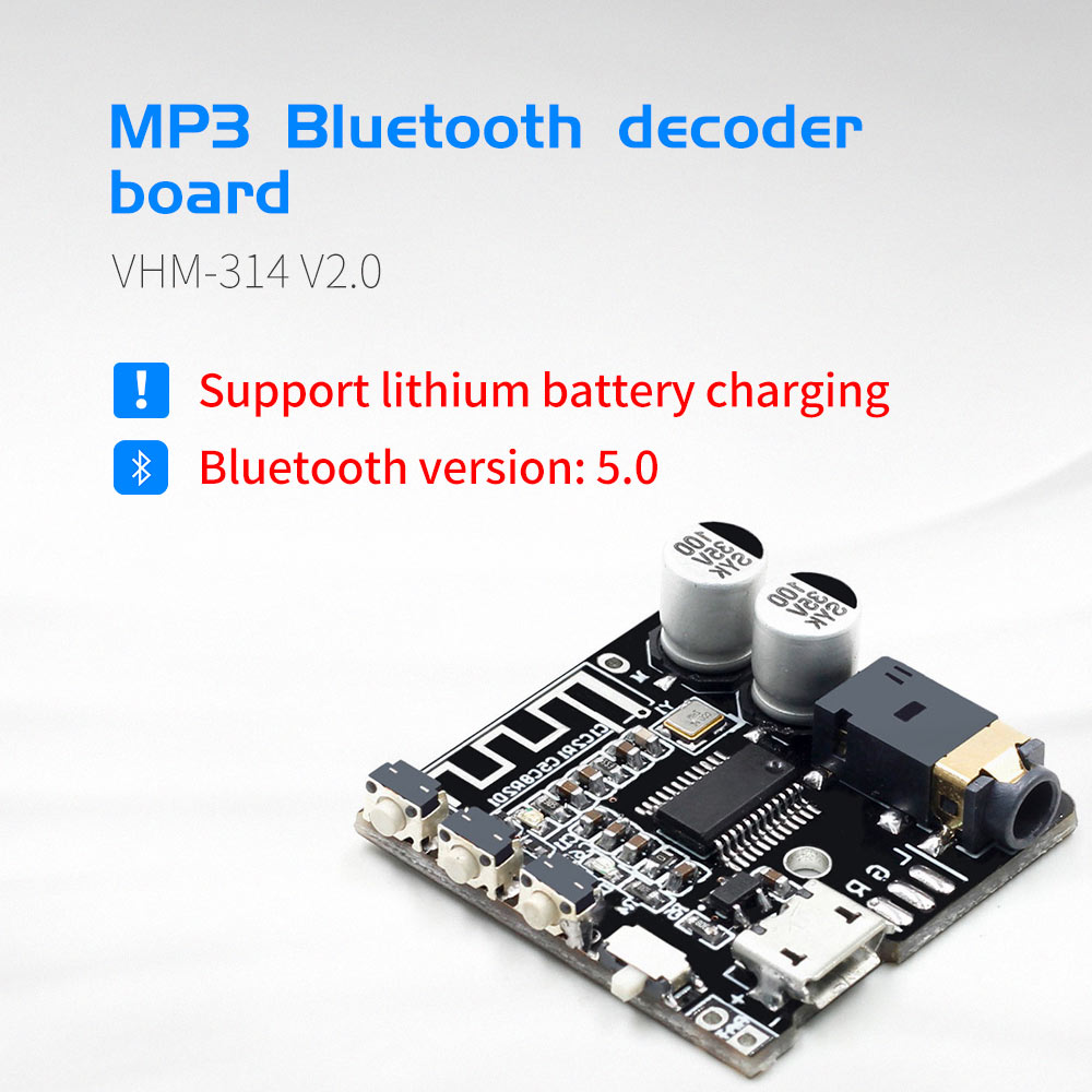 VHM-314-V20-MP3-bluetooth-Audio-Receiving-and-Decoding-Board-50-Lossless-Car-Audio-Decoder-Amplifier-1641052-1