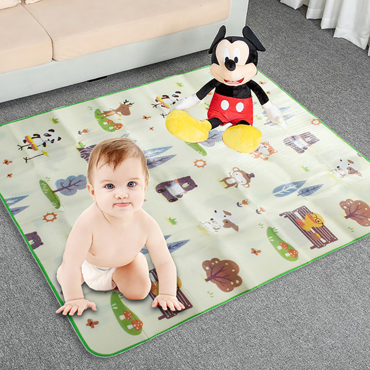 200x180x05cm-Baby-Floor-Mat-Foam-Waterproof-Double-Sides-Non-Slip-Play-Carpets-1693599-7