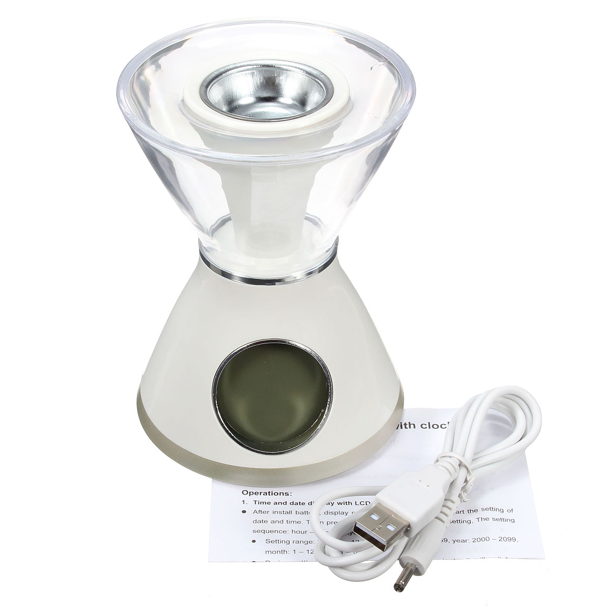ELEGIANT-USB-Aromatherapy-Fragrance-Decorative-LED-Night-Light-Clock-Lamps-1033588-11