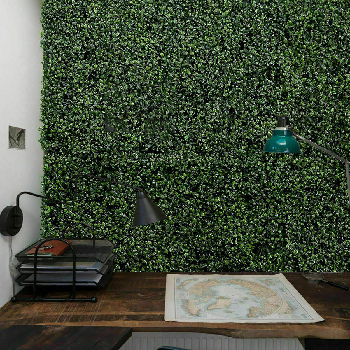 60x40cm-Artificial-Plants-Lawn-Hedge-Vertical-Garden-Green-Wall-Mat-1834306-5