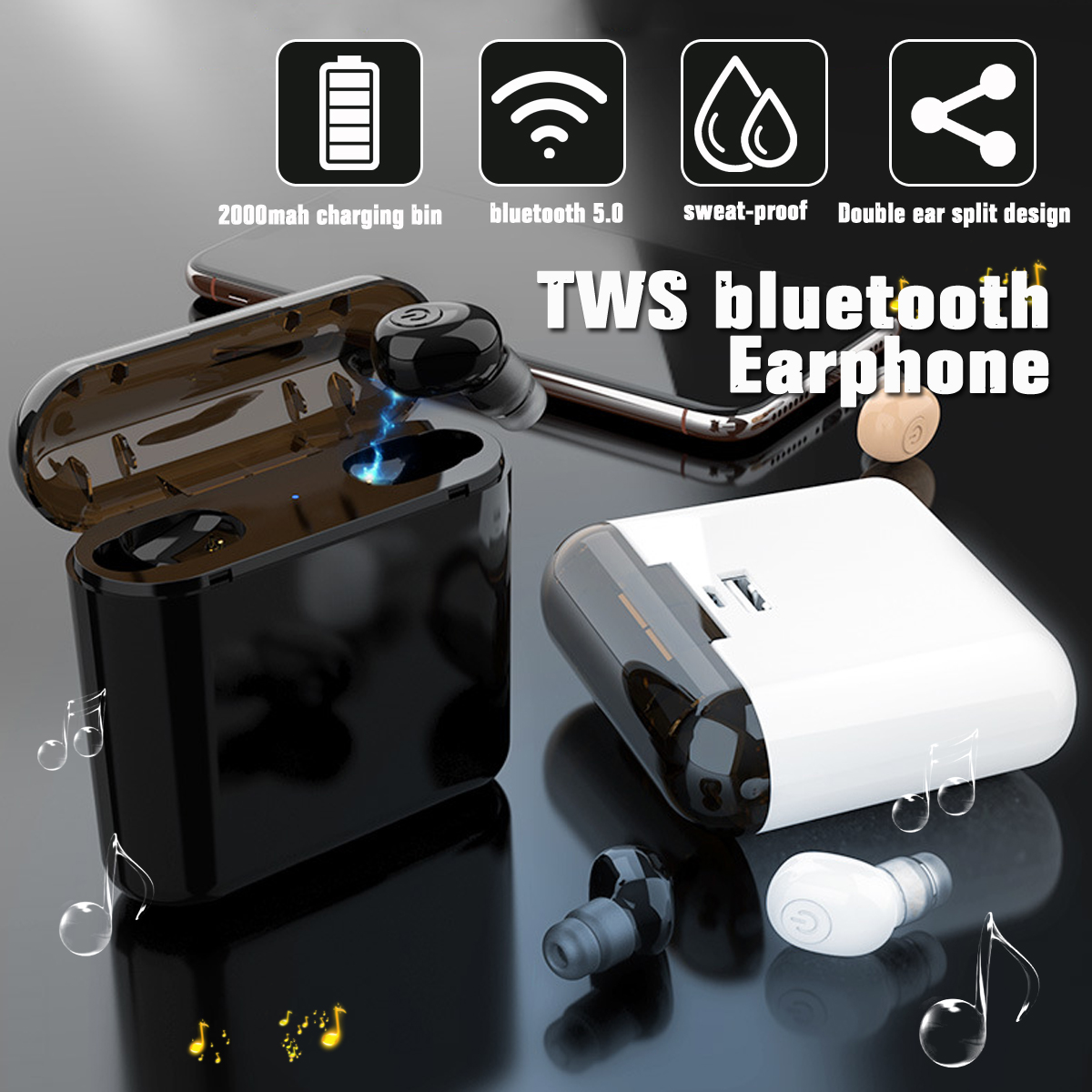 1200mah3600mah6800mah-Charging-Box-TWS-Wireless-bluetooth-Earbuds-50-HD-Stereo-IPX6-Waterproof-Noise-1637660-3