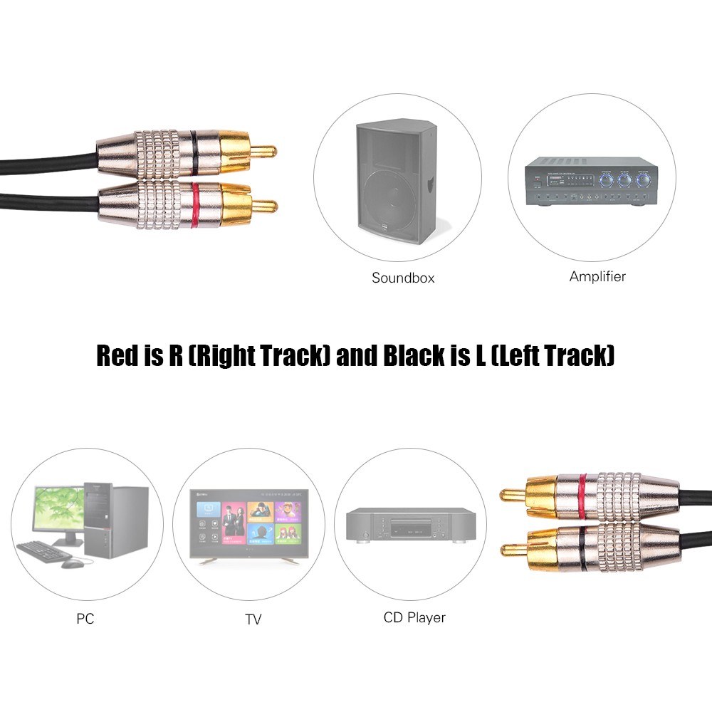 2RCA-to-2RCA-Male-Plug-Stereo-Audio-Video-Cable-for-Karaoke-DVD-Speaker-Amplifiers-1598244-3