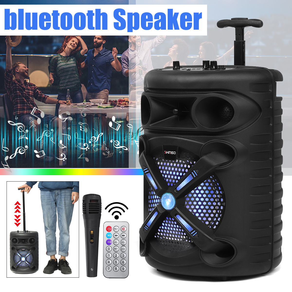 8-inch-20W-High-Power-bluetooth-Sound-Square-Loud-Speaker-3000mAh-Outdoor-Singing-Subwoofer-with-HD--1941507-1