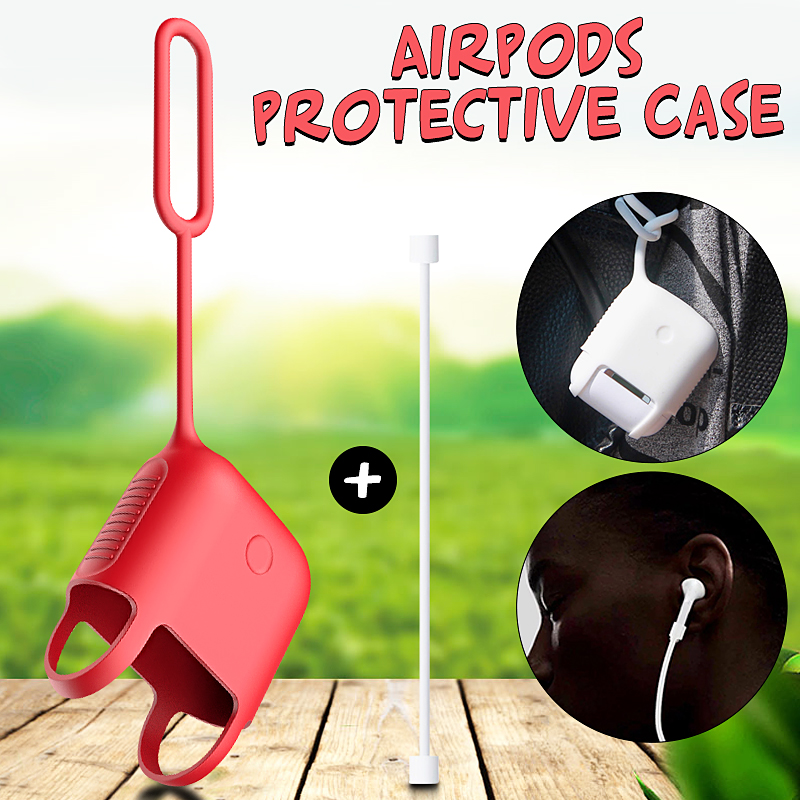 Anti-shock-Dustproof-Multi-color-Soft-Silicone-Protective-Cover-Wireless-Earphone-Case-with-Pothook--1940628-1