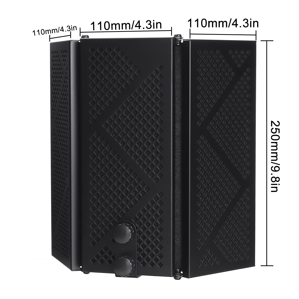 Foldable-Microphone-Acoustic-Isolation-Shield-Acoustic-Foams-Studio-Three-door-Noise-Enclosure-Panel-1790302-4