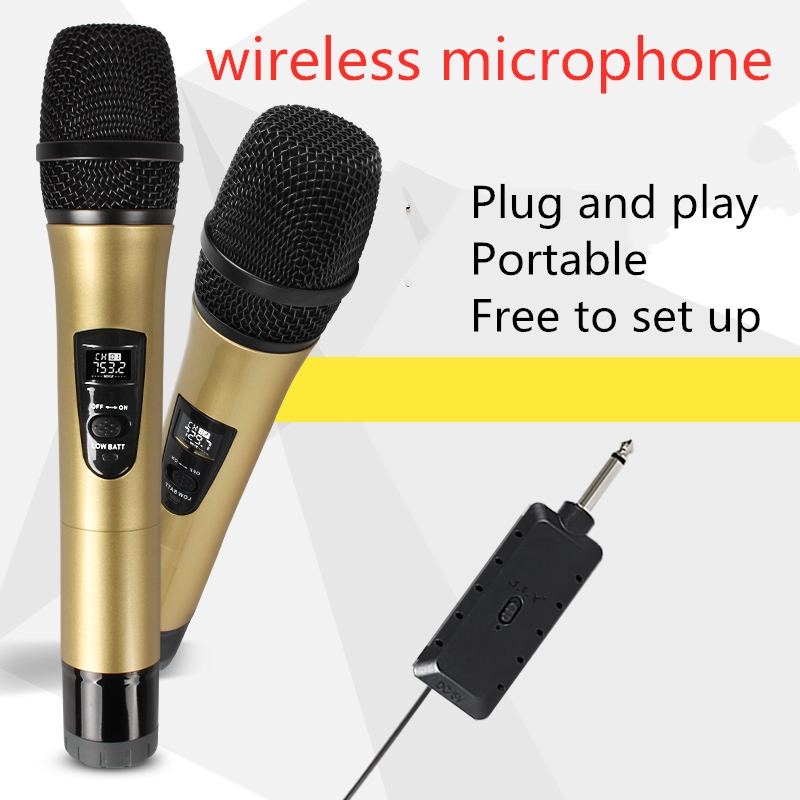 LEORY-E8-2-Wireless-Microphone-VHF-Professional-Mic-Transmitter-Receiver-DJ-For-Square-Speaker-Mixer-1872473-1