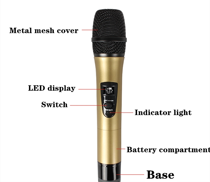 LEORY-E8-2-Wireless-Microphone-VHF-Professional-Mic-Transmitter-Receiver-DJ-For-Square-Speaker-Mixer-1872473-9