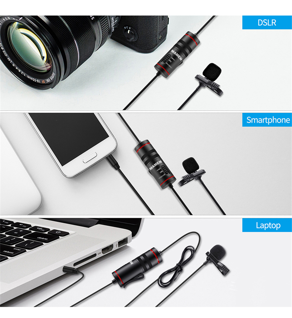 MAMEN-KM-D1-Wired-microphone-Clip-on-Lapel-microphone-CVC-Noise-Reduction-8M-Cable-35MM-Plug-Mini-Co-1799351-9