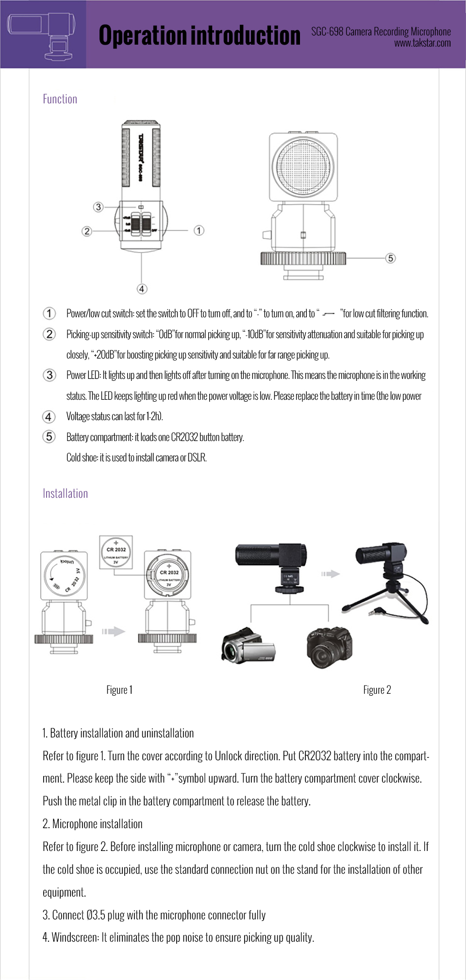 TAKSTAR-SGC-698-Photography-Interview-Microphone-Condenser-Camera-Recording-MIC-with-35mm-Output-for-1841995-7