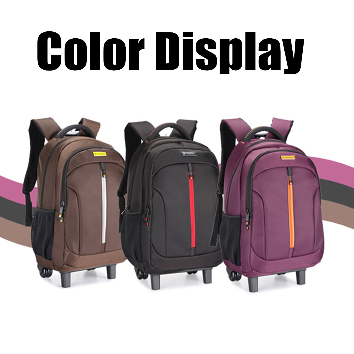 19Inch-Waterproof-Wheeled-Trolley-Backpack-Laptop-Suitcase-Luggage-Rucksack-Traveling-Stroage-Bags-1603715-2