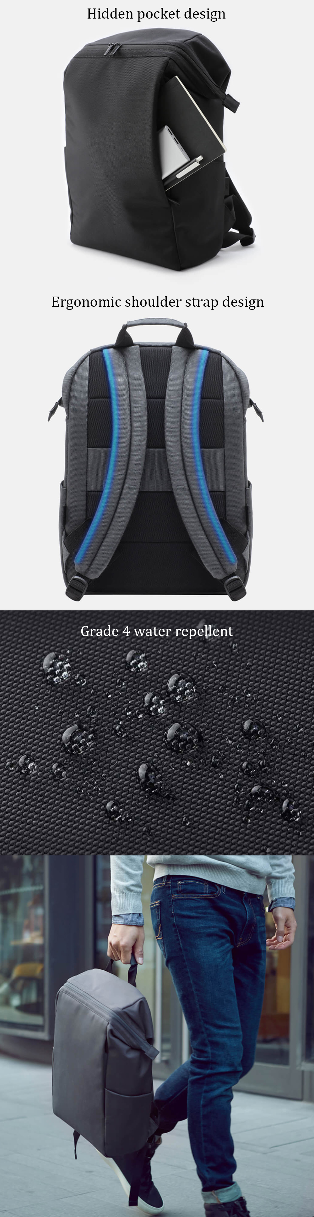 90FUN-Backpack-156inch-Laptop-Bag-IPX4-Waterproof-Travel-Leisure-Shoulder-Bag-for-Camping-Business-T-1739732-3