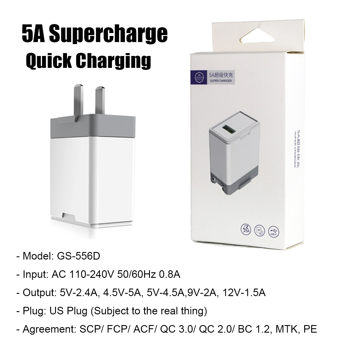 Bakeey-5A-23W-QC30-Fast-Charging-USB-Charger-Adapter-US-Plug-For-iPhone-XS-11-Pro-Huawei-P30-Pro-Mat-1582732-8