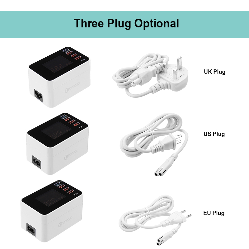 Bakeey-Foldable-Design-QC30-4-USB-Type-C-Wireless-USB-Charger-Socket-EU-US-UK-With-LCD-Display-1364037-8