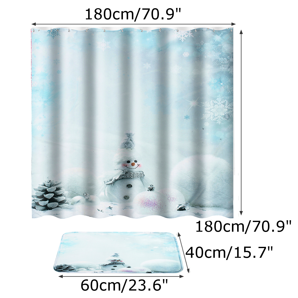 Bathroom-Set-Non-Slip-Rug-Lid-Toilet-Cover-Bathroom-Mat-Shower-Curtain-Snowman-1461471-9