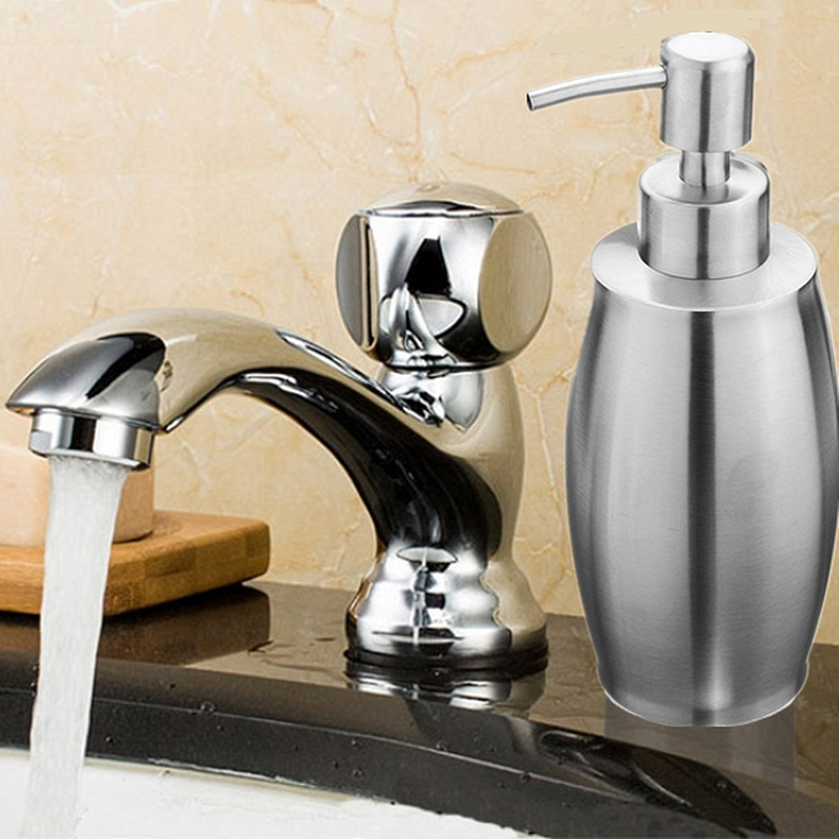 1268OZ375ML-Hand-Soap--Lotion-Pump-Dispenser-Liquid-Shampoo-Container-Stainless-Steel-for-Home-Hotel-1109867-3