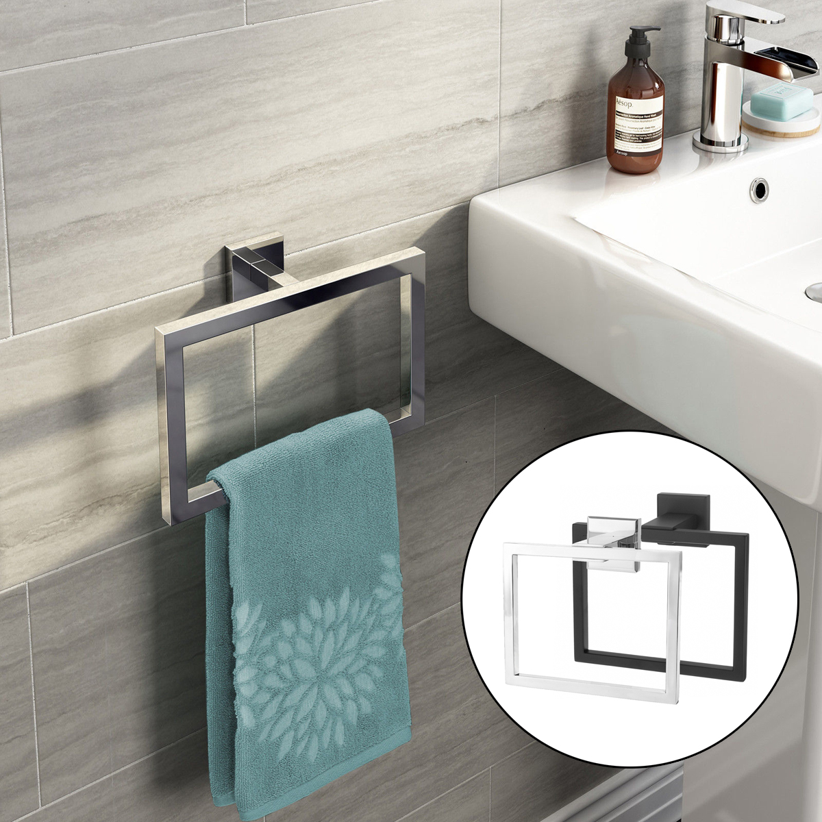 Chrome-Modern-Bathroom-Wall-Accessories-Square-Towel-Ring-Holder-Rack-1258946-6