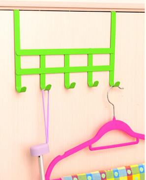 Towels-Key-Coat-Hat-Clothes-Bag-Metal-Wall-Hanger-Over-Door-Hook-With-5-Hooks-Storage-Holder-1346785-6