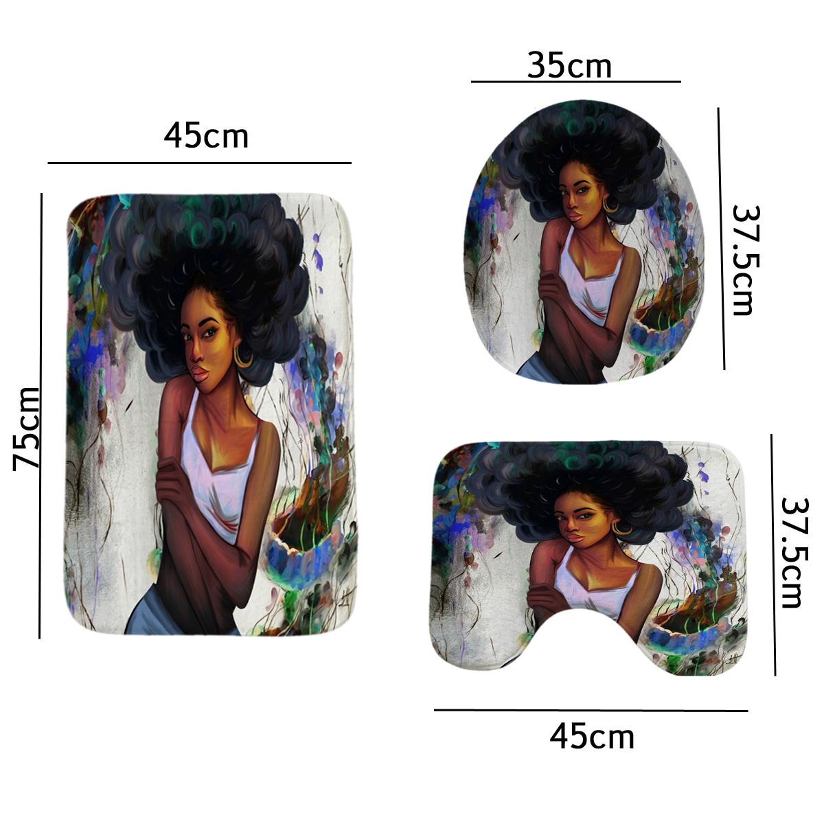 African-Girl-Shower-Curtain-Fabric-Bathroom-Curtains-Set-Non-slip-Bath-Mat-Toilet-Pad-Carpet-for-Bat-1838137-12