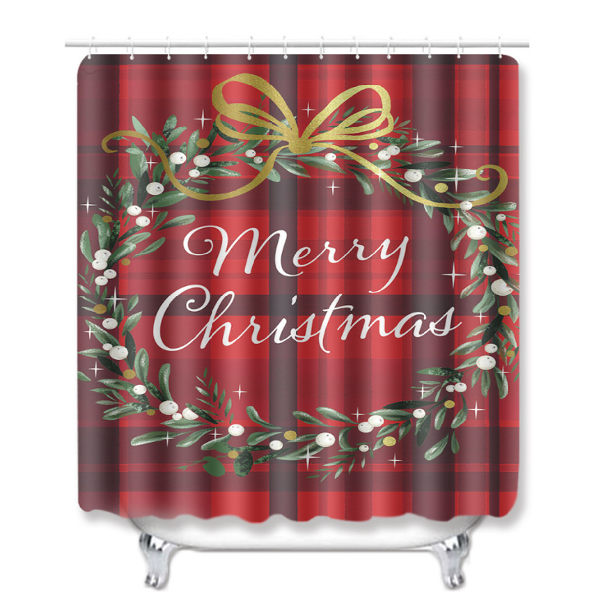 Bathroom-Shower-Curtain-Pedestal-Rug-Lid-Toilet-Cover-Christmas-Bath-Mat-Decor-1806584-5