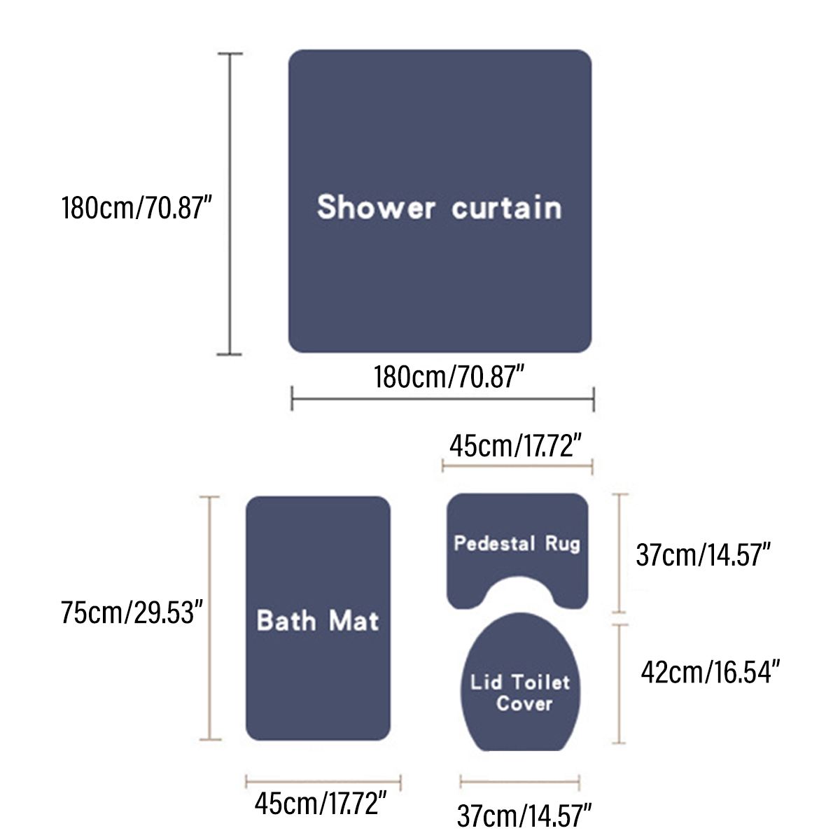 Dark-Castle-Printed-Waterproof-Shower-Curtain-Anti-slip-Toilet-Mat-Carpet-Set-1925460-6