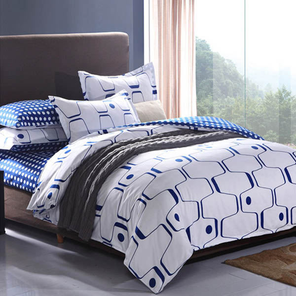 3-Or-4pcs-Polyester-Fiber-Blue-White-Labyrinth-Printed-Double-Sided-Use-Bedding-Sets-980892-2