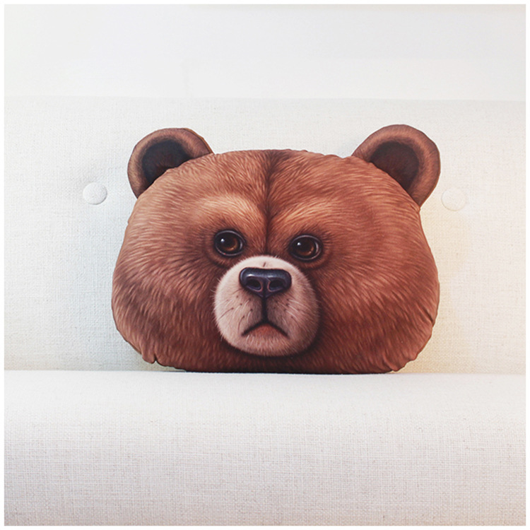 49x34cm-Creative-PP-Cotton-3D-Bear-Rabbit-Cushion-Animal-Head-Pillow-Birthday-Gift-Trick-Toys-1077387-6