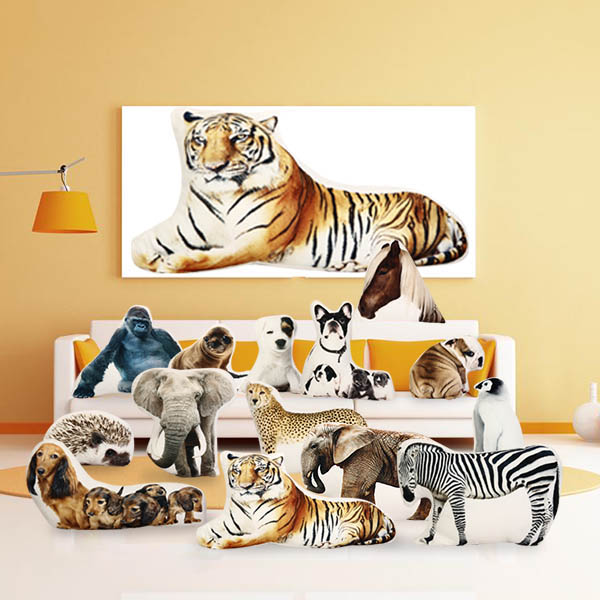 Creative-3D-Cute-Animal-Tiger-Zebra-Gorilla-Shape-Throw-Pillow-Plush-Soft-Cushion-Gift-1030926-2