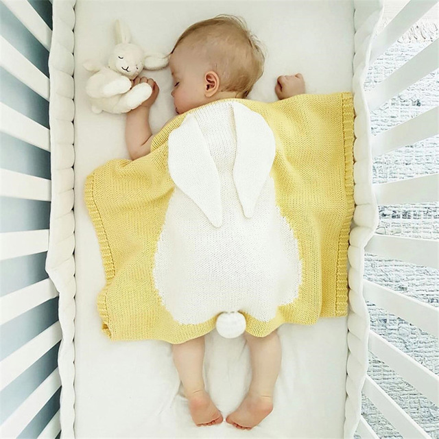 Cute-Knitted-Rabbit-Baby-Blankets-Infant-Soft-Warm-Wool-Swaddle-Kids-Bath-Towel-Lovely-1255047-5