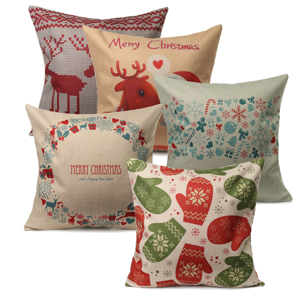 Vintage-Christmas-Series-Deer-Throw-Pillow-Case-Linen-Cotton-Square-Sofa-Cushion-Cover-1004988-2