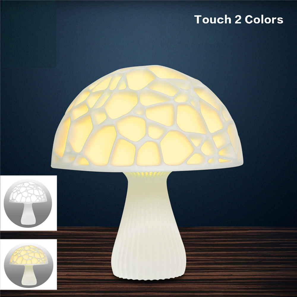 24cm-3D-Mushroom-Night-Light-Touch-Control-2-Colors-USB-Rechargeable-Table-Lamp-for-Home-Decoration-1498660-1