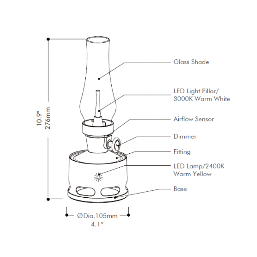 Tubicen-OLD-DAYS-T140004-Khaki-2-Light-Cordless-LED-Oil-Lamp-Nightstand-Kerosene-Lamp-Rechargeable-w-1839329-8