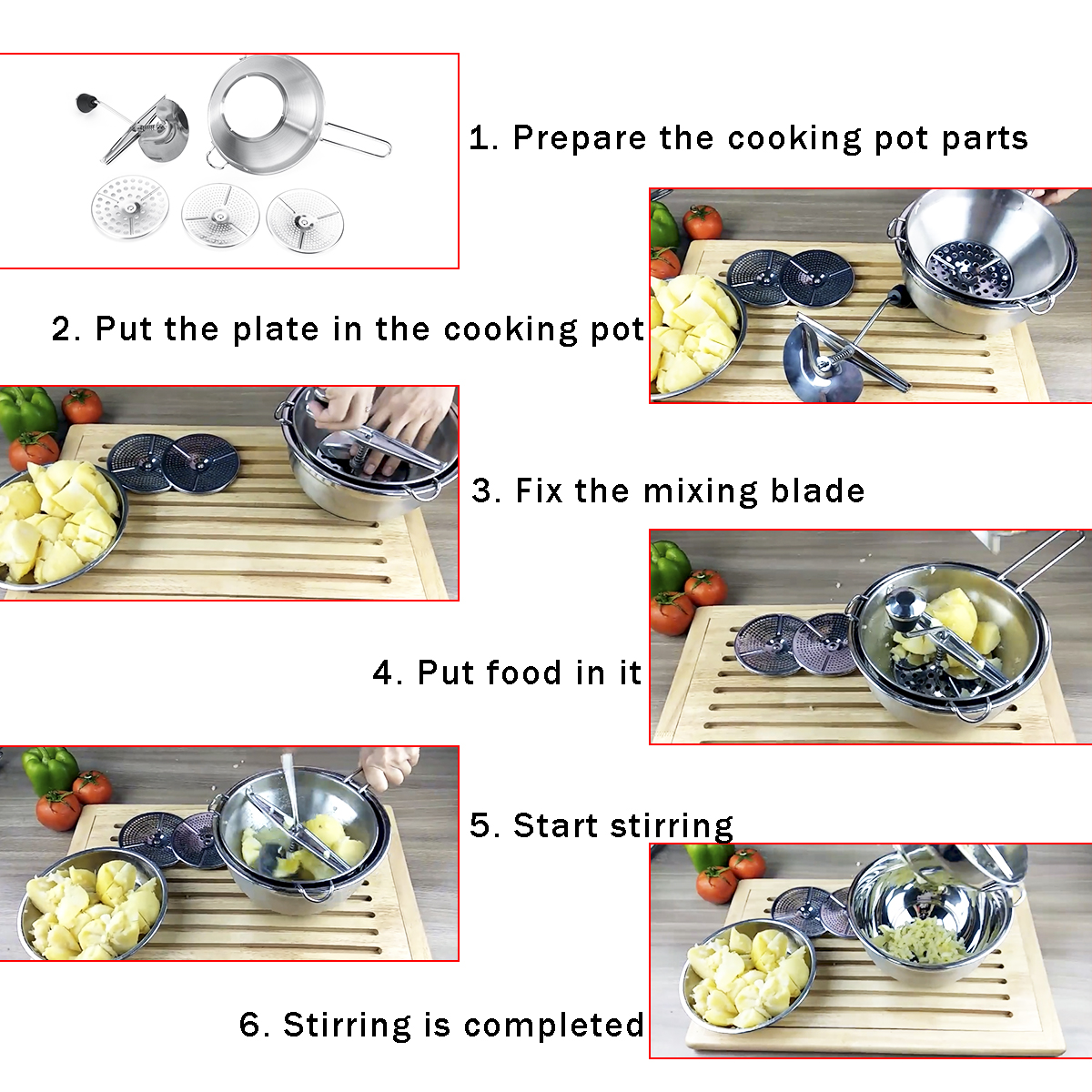 Stainless-Steel-Food-Mill-Metal-VegetableCarrotTomatoPotatoRice-Mixer-Maker-Cutter-1638809-3