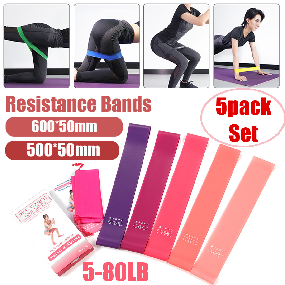 15pcs-Latex-Resistance-Bands-Strength-Training-Exercise-Fitness-Home-Yoga-60050mm-1678687-2