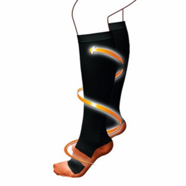 2pcs-Unisex-Copper-Infused-Varicose-Veins-Compression-Stock-Socks-Anti-Fatigue-1079209-3