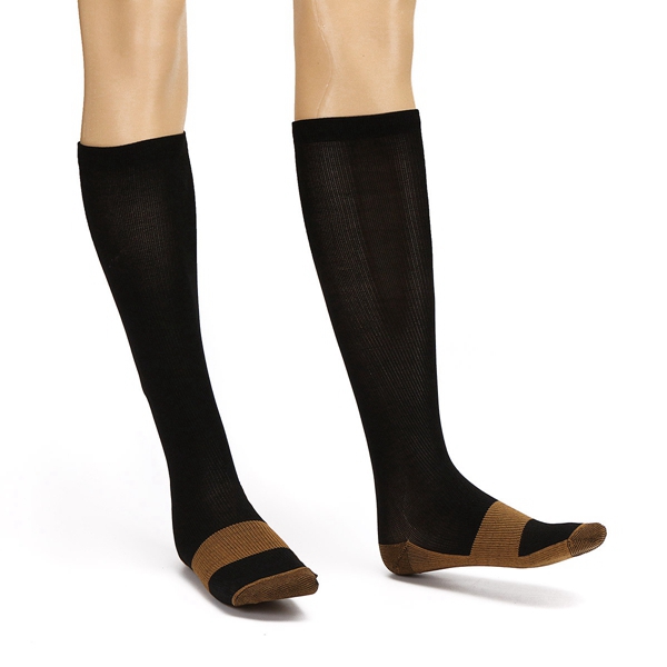 2pcs-Unisex-Copper-Infused-Varicose-Veins-Compression-Stock-Socks-Anti-Fatigue-1079209-5