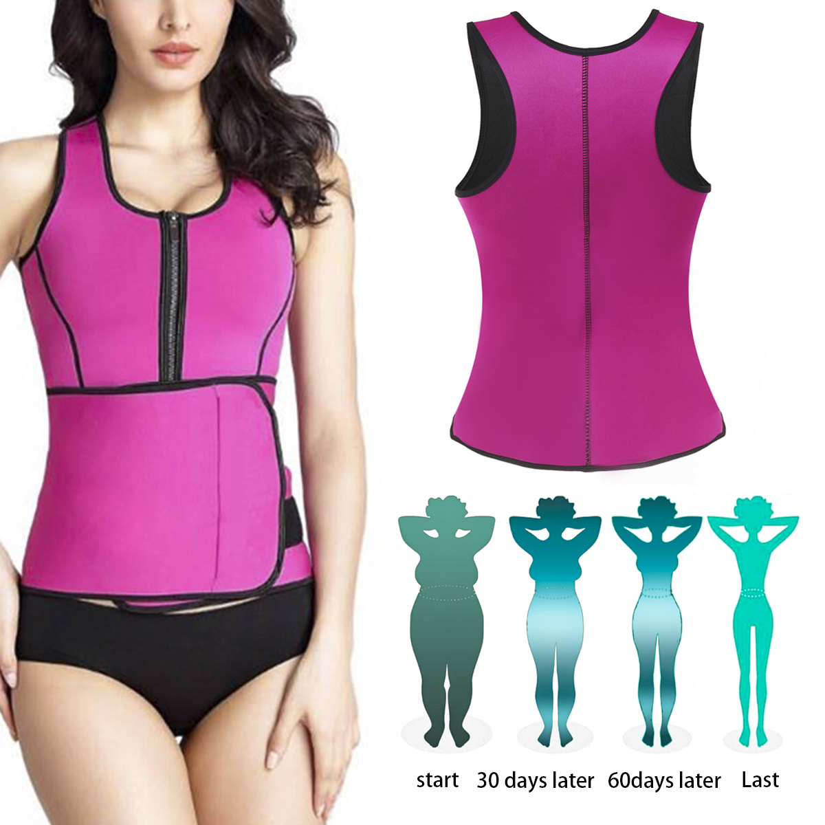 SMLXL2XL3XL-Sweat-Sauna-Body-Shaper-Women-Slimming-Vest-Thermo-Neoprene-Waist-Trainer-Belt-1632394-4