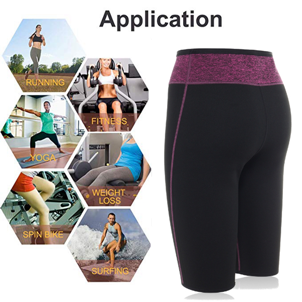 Women-Gym-Sauna-Shorts-Neoprene-Pants-Waist-Body-Shaper-Sweat-S-3XL-Sport-Soft-1536472-7