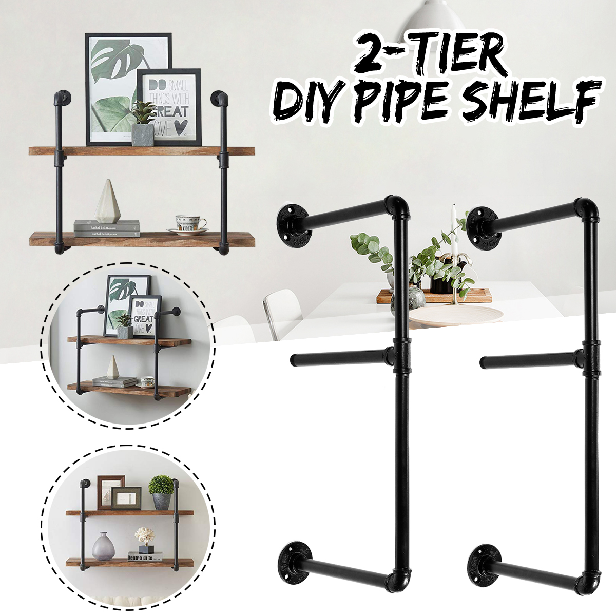 Bookshelf-2-tiers-Storage-Iron-Shelf-Rack-15202530cm-Wide-Organizers-Modern-Craft-Iron-Design-DIY-Pi-1638242-4