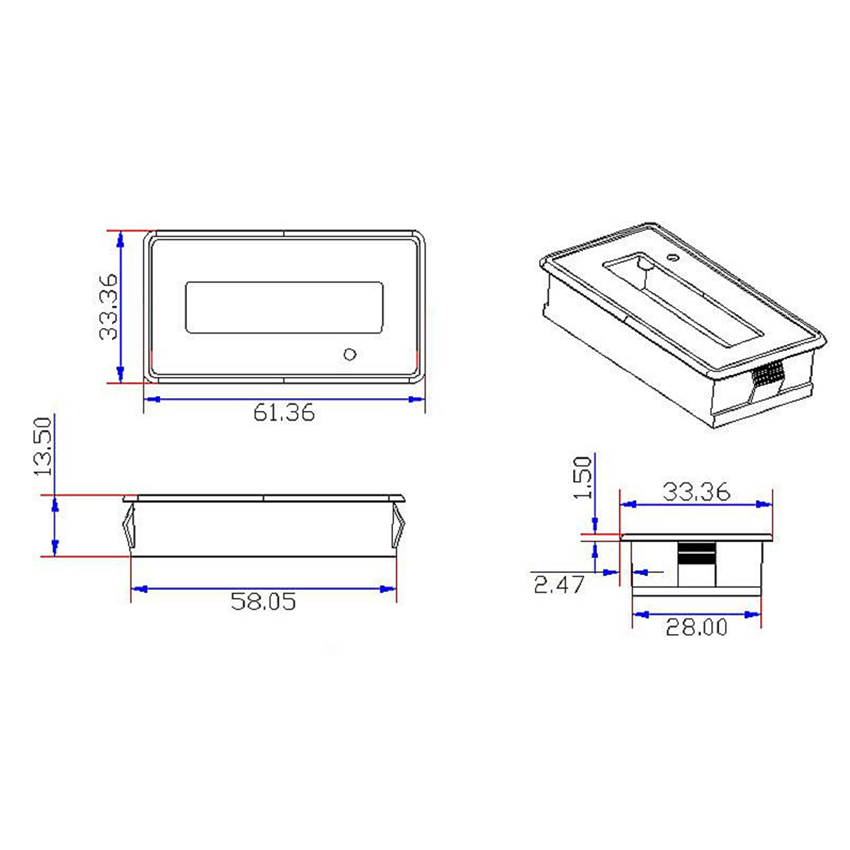 Geekcreitreg-12V24V36V48V-8-70V-LCD-Acid-Lead-Lithium-Battery-Capacity-Indicator-Digital-Voltmeter-1209820-2