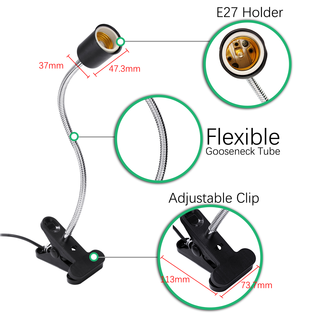 10CM-E27-Flexible-Pet-LED-Light-Lamp-Bulb-Adapter-Holder-Socket-with-Clip-On-Off-Switch-EU-US-Plug-1309591-9
