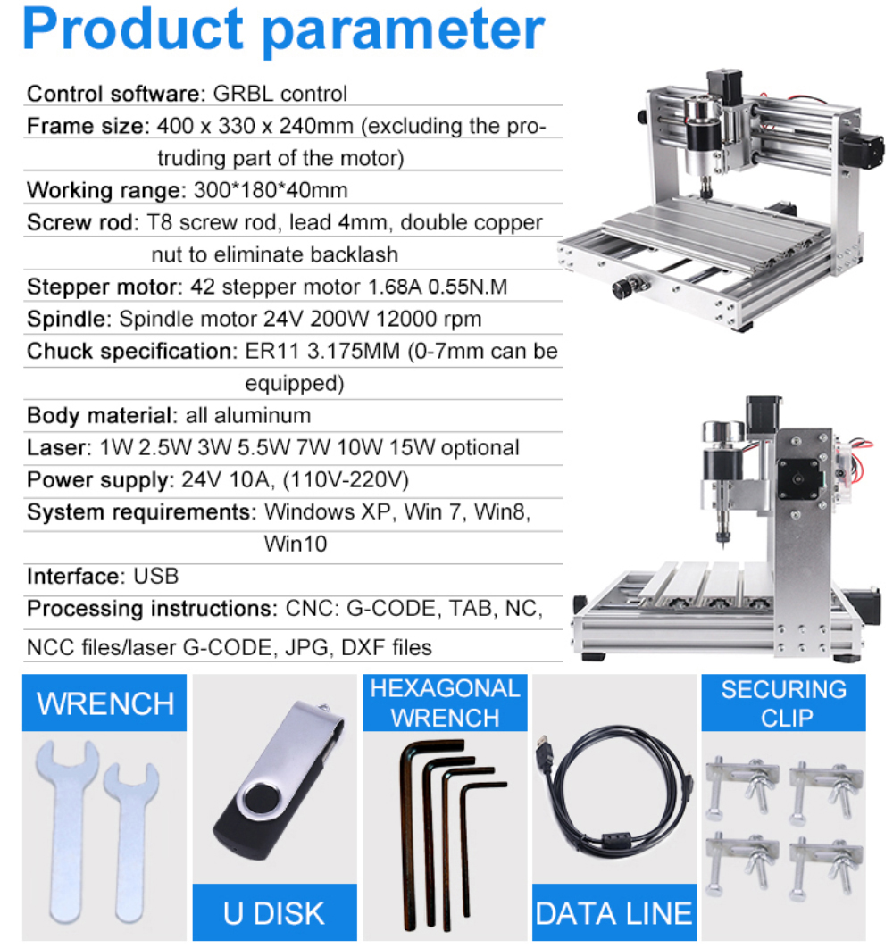 Fanrsquoensheng-New-CNC-3018-Max-CNC-Router-Metal-Engraving-Machine-GRBL-Control-With-200w-Spindle-D-1933406-13