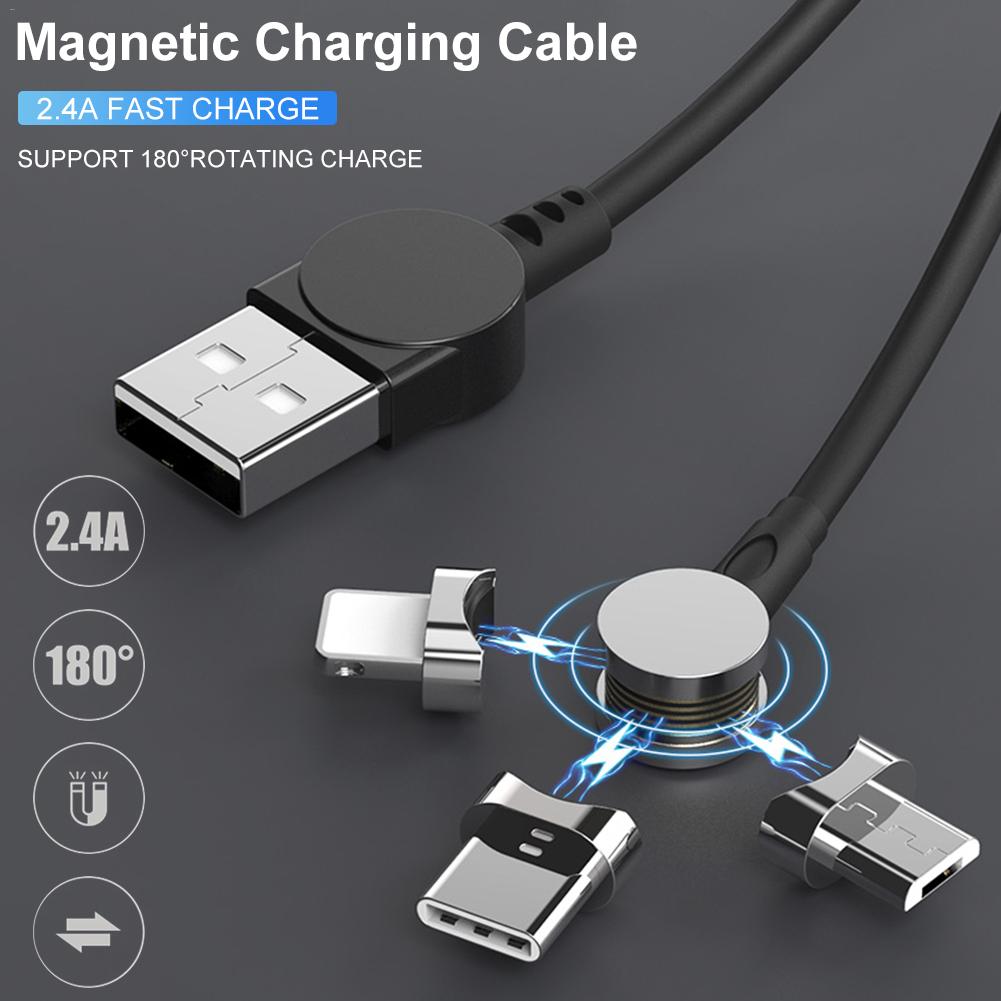Bakeey-3-In-1-180-Degree-Rotating-Type-C-Micro-USB-35A-Fast-Charging-Rotating-Magnetic-Data-Cable-Fo-1574771-1
