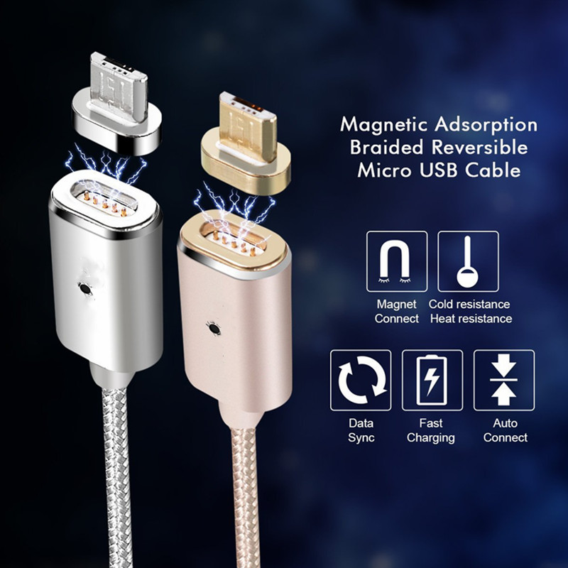 Bakeey-Magnetic-USB-to-Micro-USB-Cable-Fast-Charging-Data-Transmission-Cord-Line-1m-long-For-Samsung-1890367-1